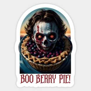 Boo Berry Pie Feast - Halloween Dessert Sticker